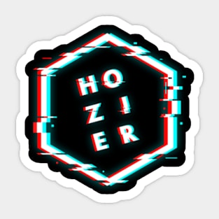 HOZIER POLYGON GLITCH Sticker